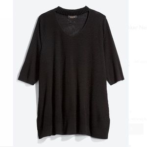 Stitch Fix Absolutely Nathalia Choker Neck Pullover Black Sweater Size: 2X